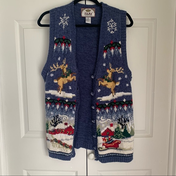 Tiara International Jackets & Blazers - Vintage Christmas Vest